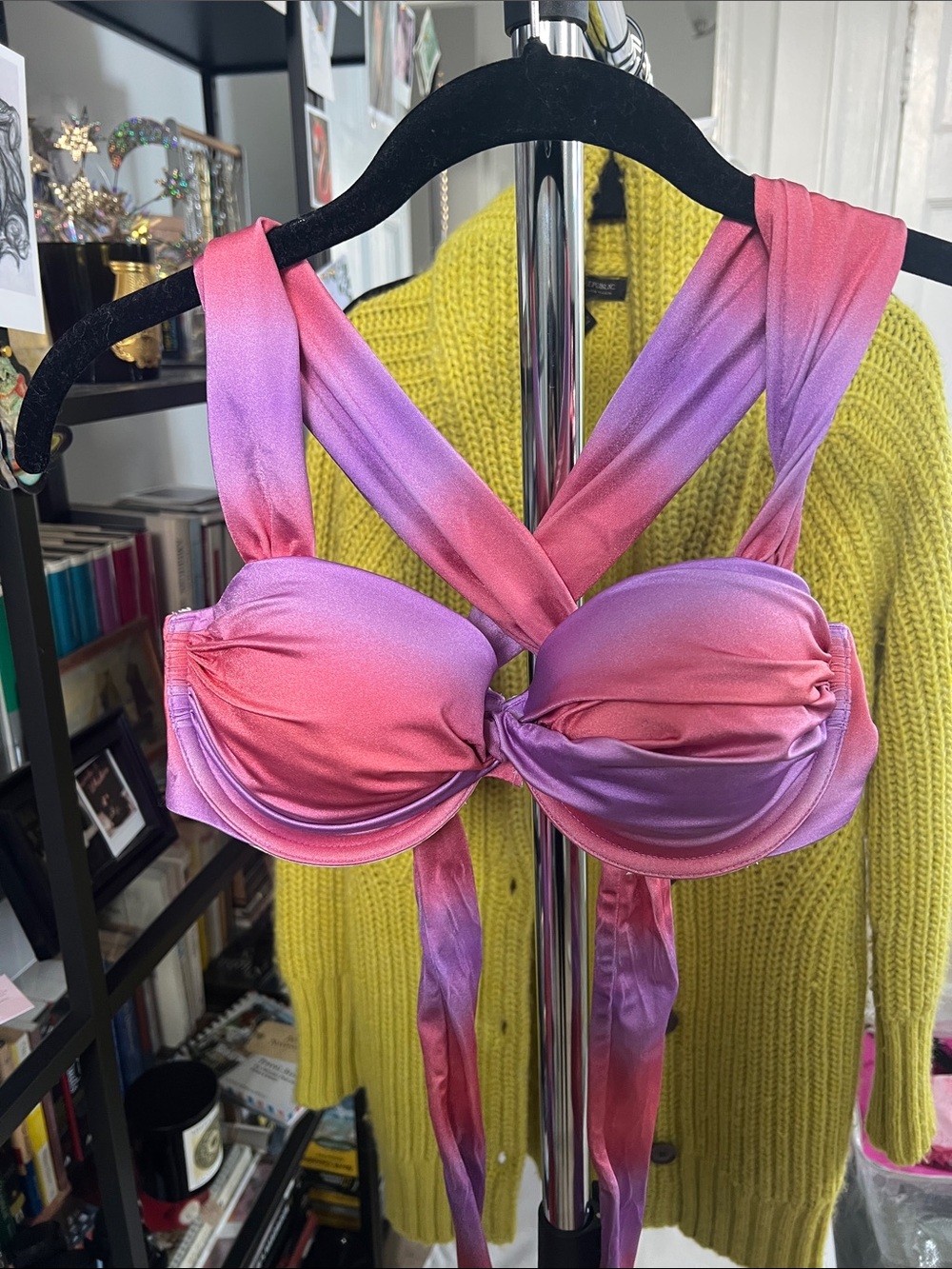 Victoria's Secret Pink & Purple Ombre Twist Bikini Top